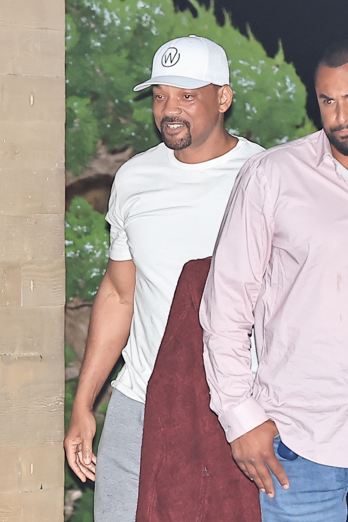 Will Smith leaving Nobu Malibu after a four-hour family dinner.