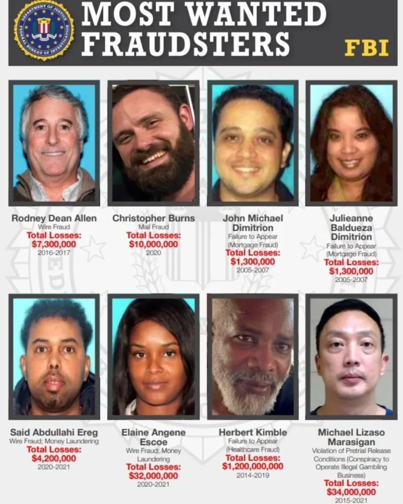 Ereg surrendered less than a week after the Justice Department unveiled its "Most Wanted Fraudsters" list.