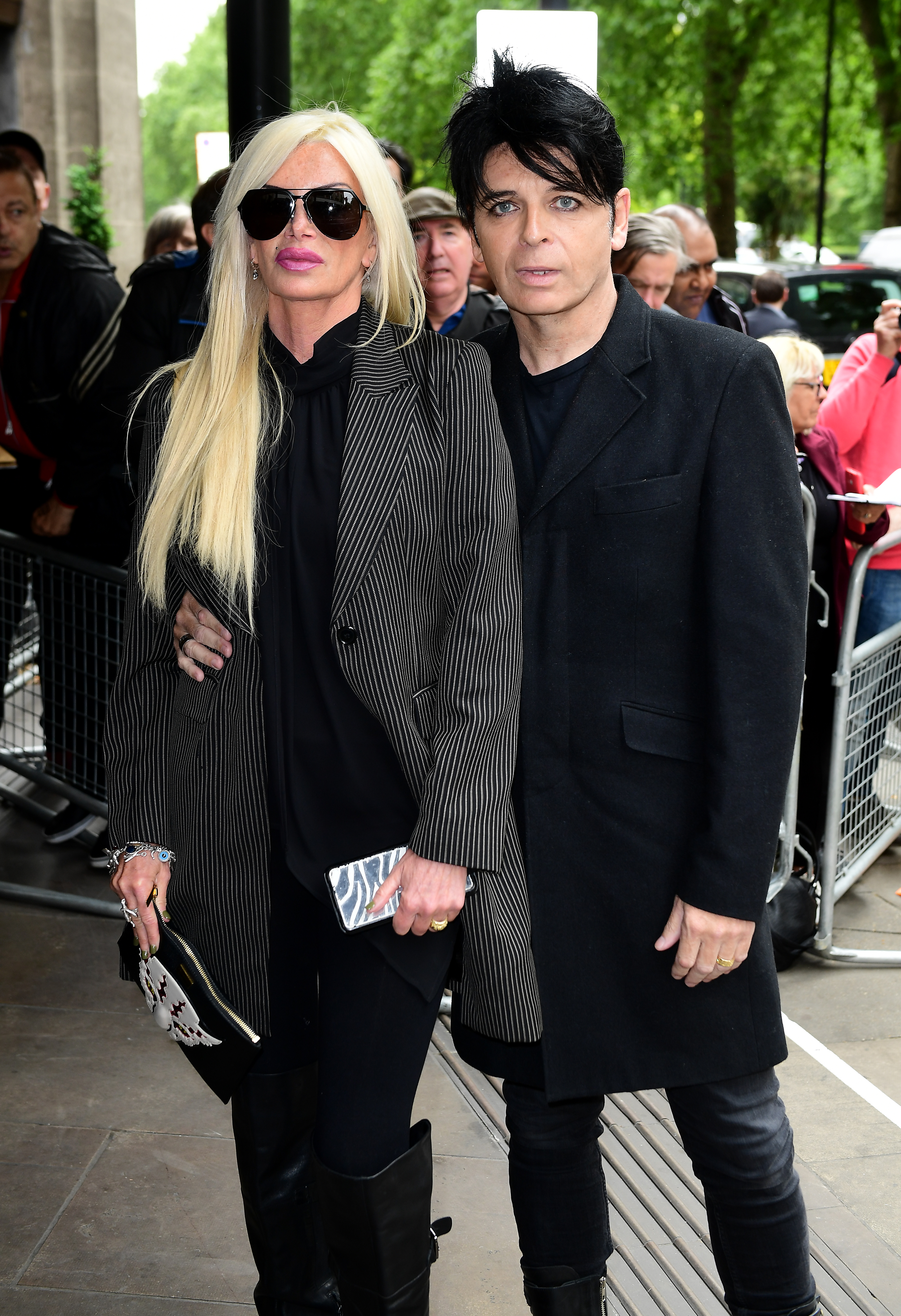 Gary Numan and wife Gemma O'Neill attending the 62nd Annual Ivor Novello Music Awards.