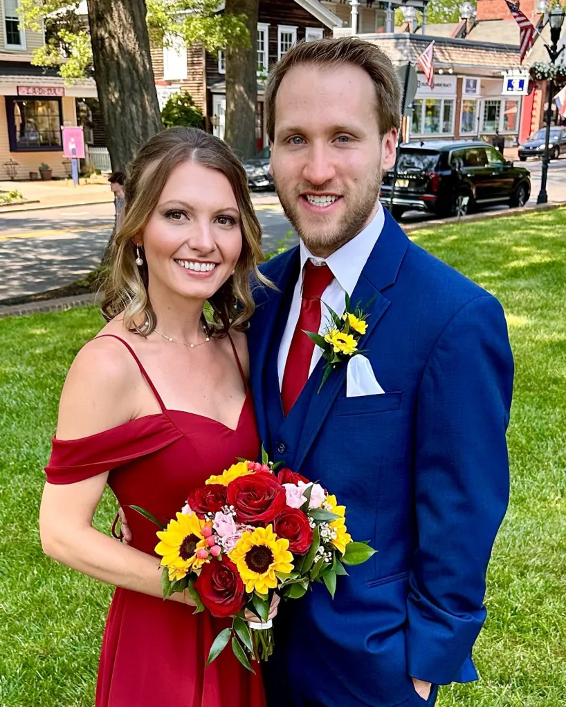 Jesse Ridgway and his wife pose for a photo.