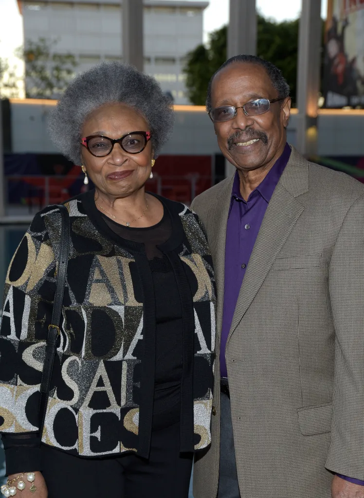Hattie Winston and Harold Wheeler attend the opening night of "Lackawanna Blues" at Mark Taper Forum.