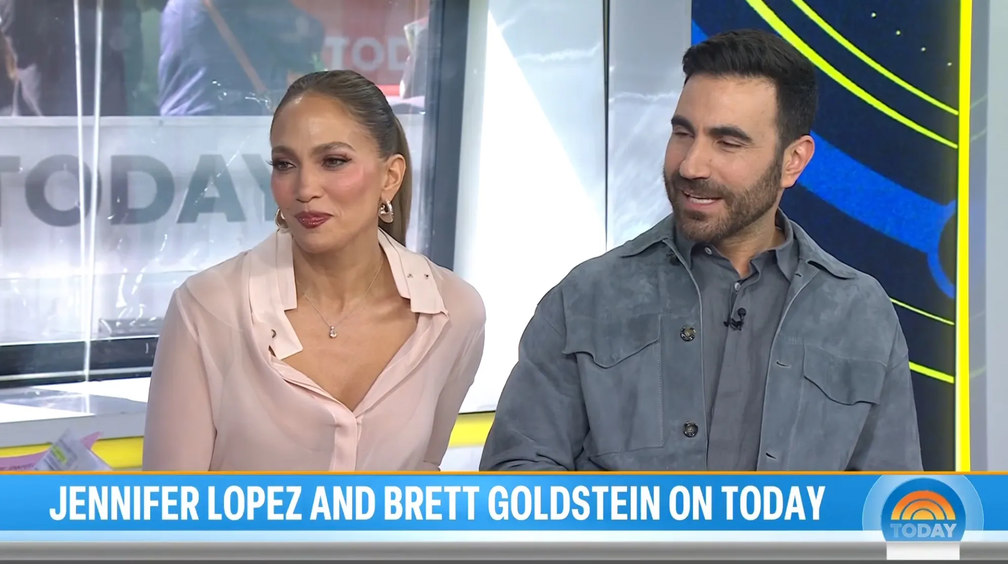 Jennifer Lopez and Brett Goldstein on "Today"