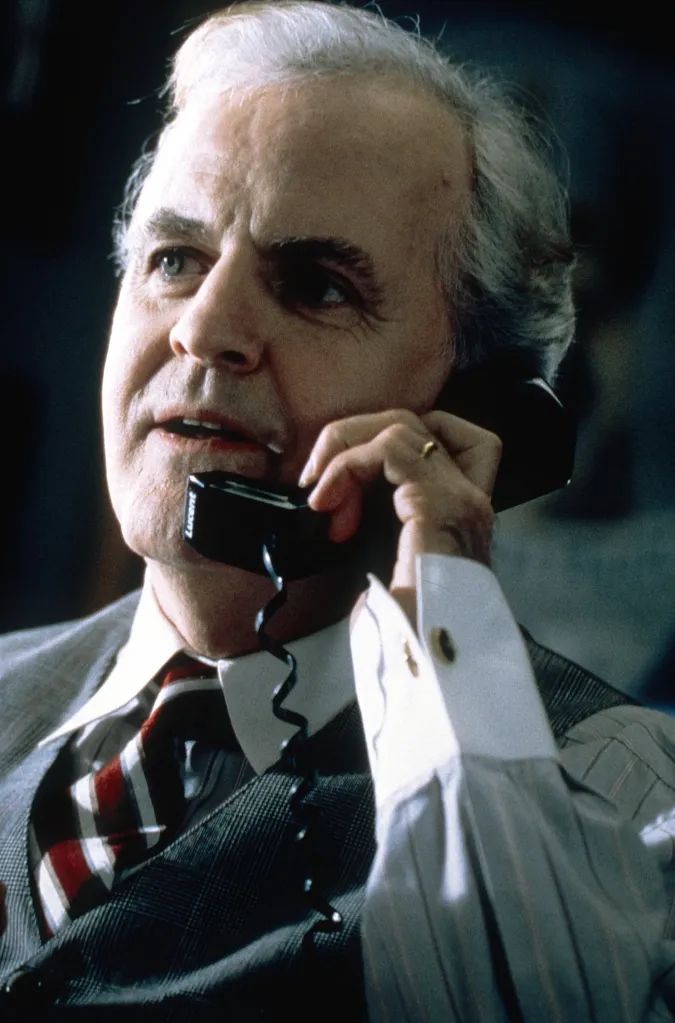 Portrait of James Handy on a telephone from the movie K-911.