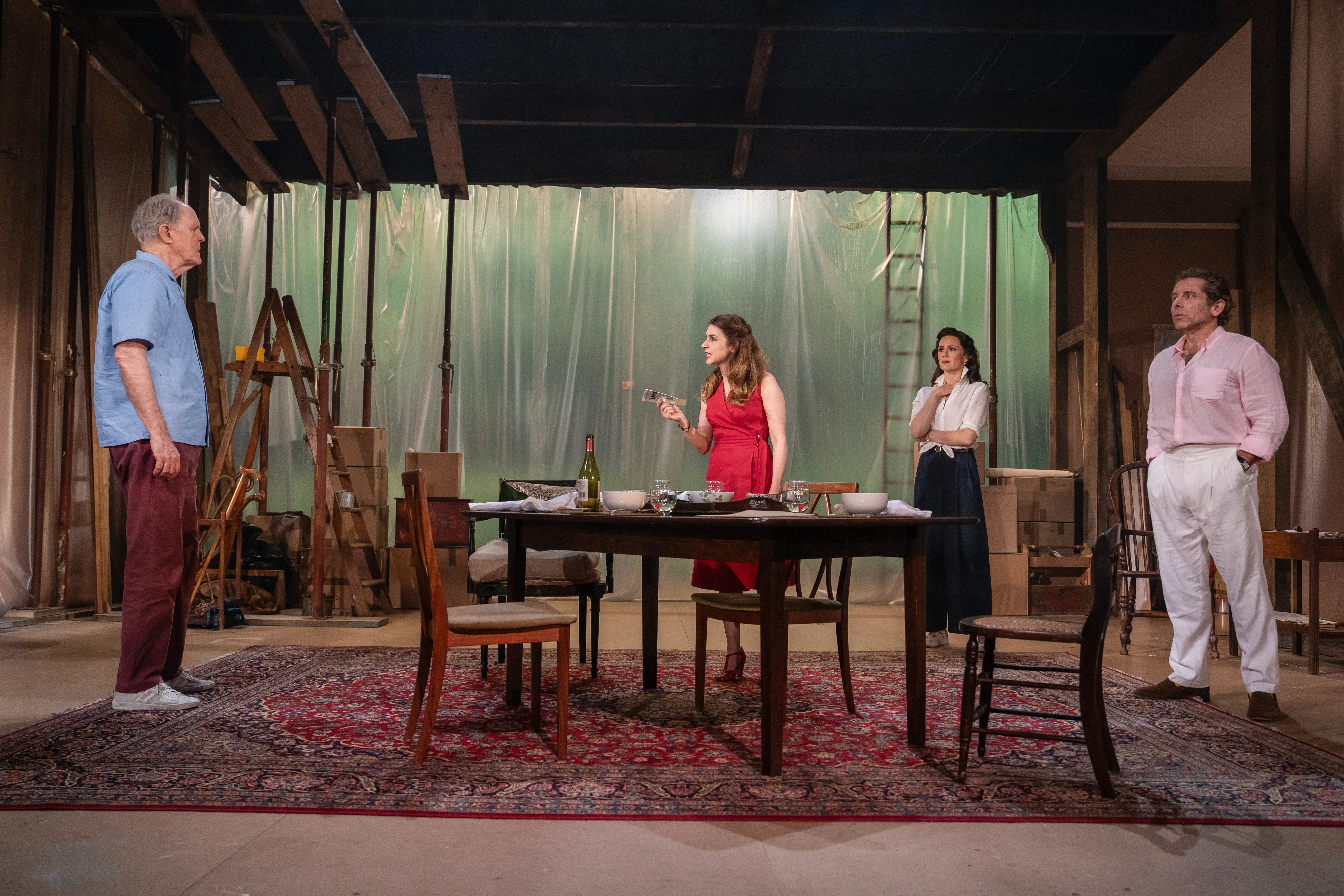 John Lithgow, Aya Cash, Rachael Sterling, and Elliot Levey in "Giant"