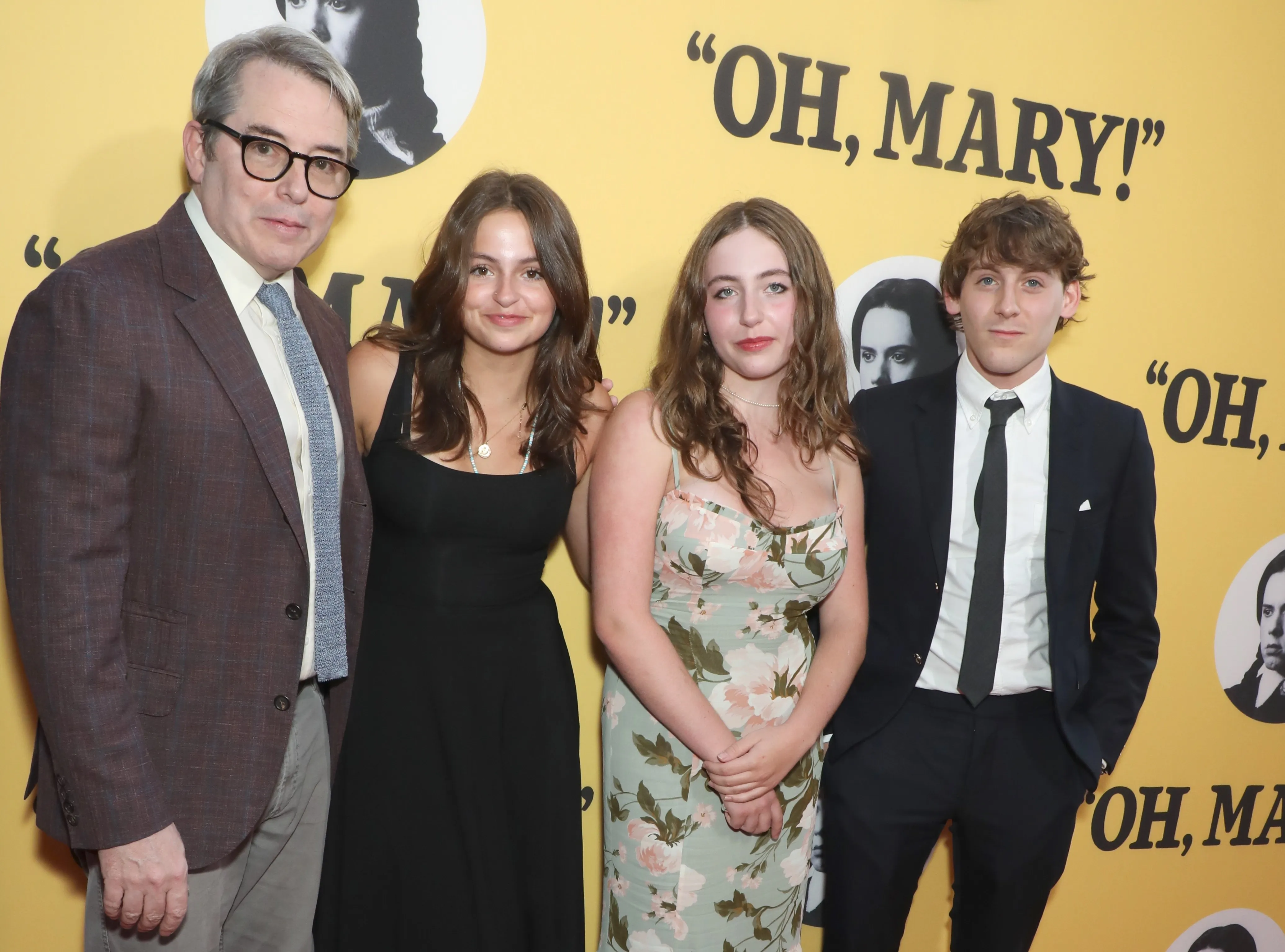Matthew Broderick, Marion Broderick, Tabitha Broderick and James Wilkie Broderick