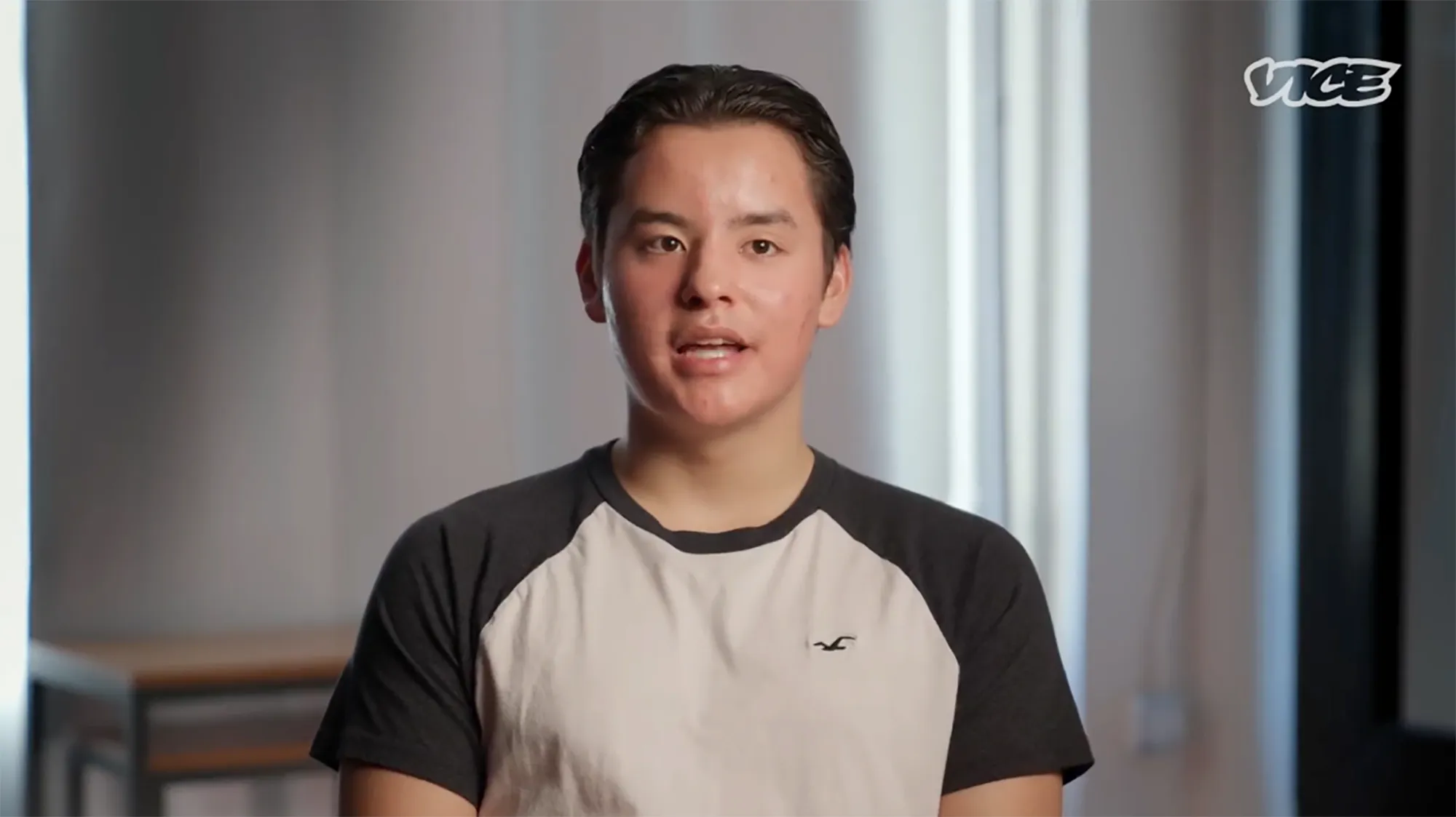 Collin Gosselin speaking during an interview about being institutionalized by his mother.