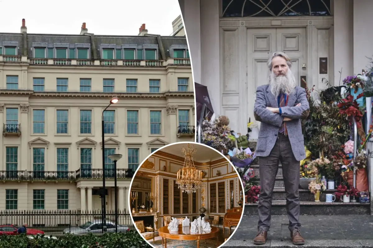 $300M mansion with 24 jewel-encrusted bathrooms has only 1 resident: a homeless man living on its porch