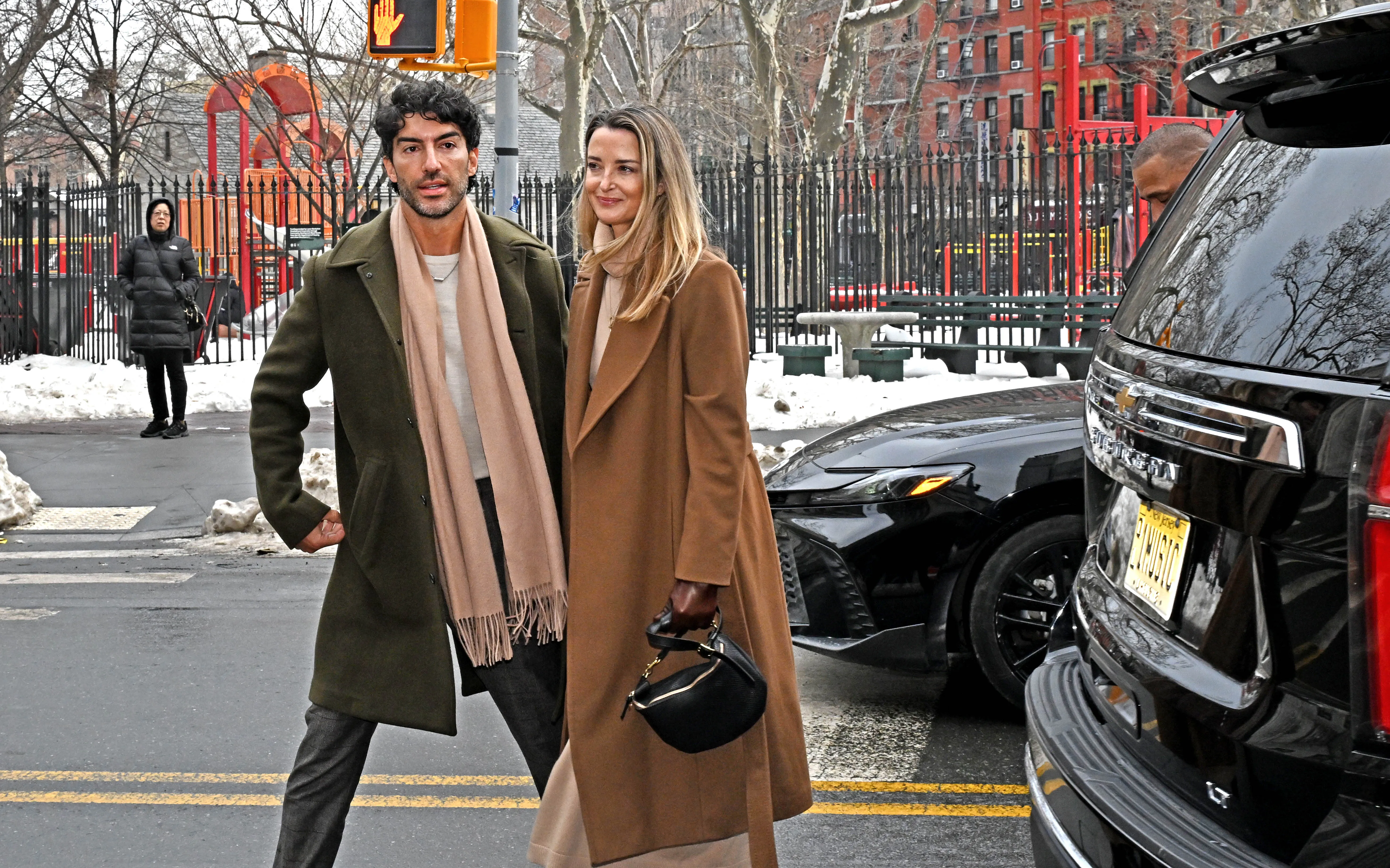 Justin Baldoni arriving at court