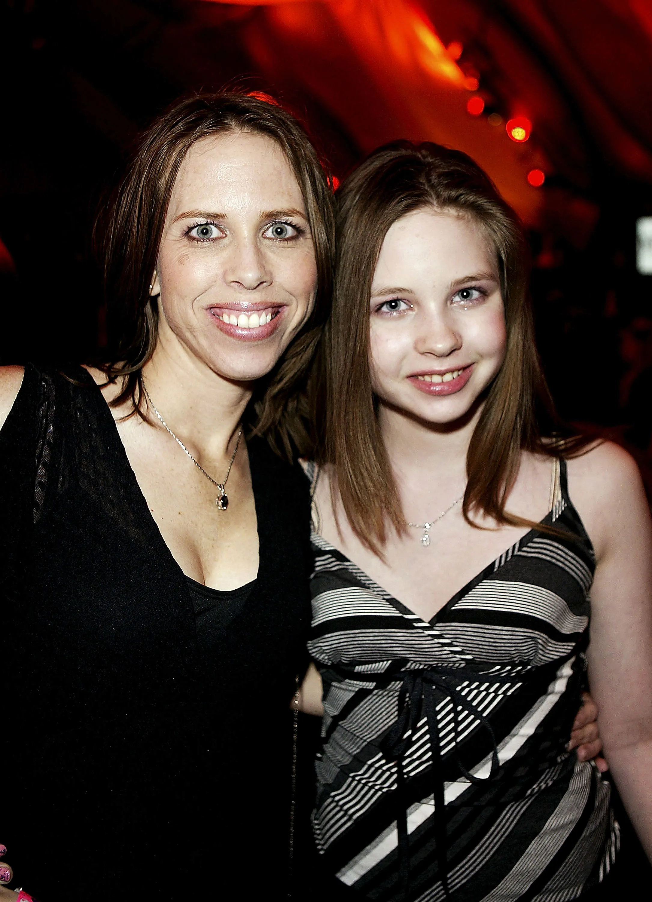 Cathy Chase and Daveigh Chase attending a Hollywood awards night.