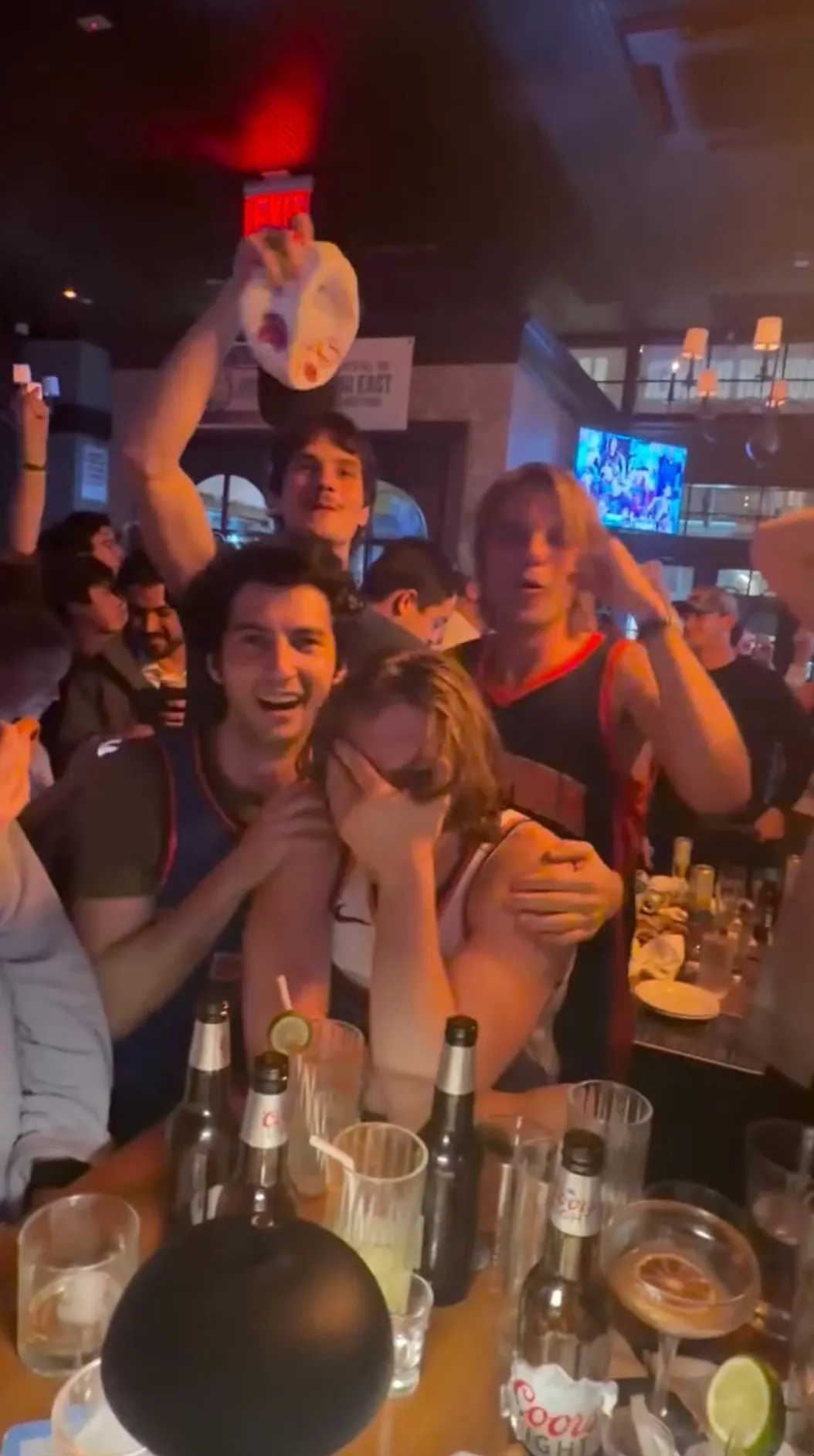 Sarah Jessica Parker and Matthew Broderick celebrate Knicks win with their kids at NYC bar