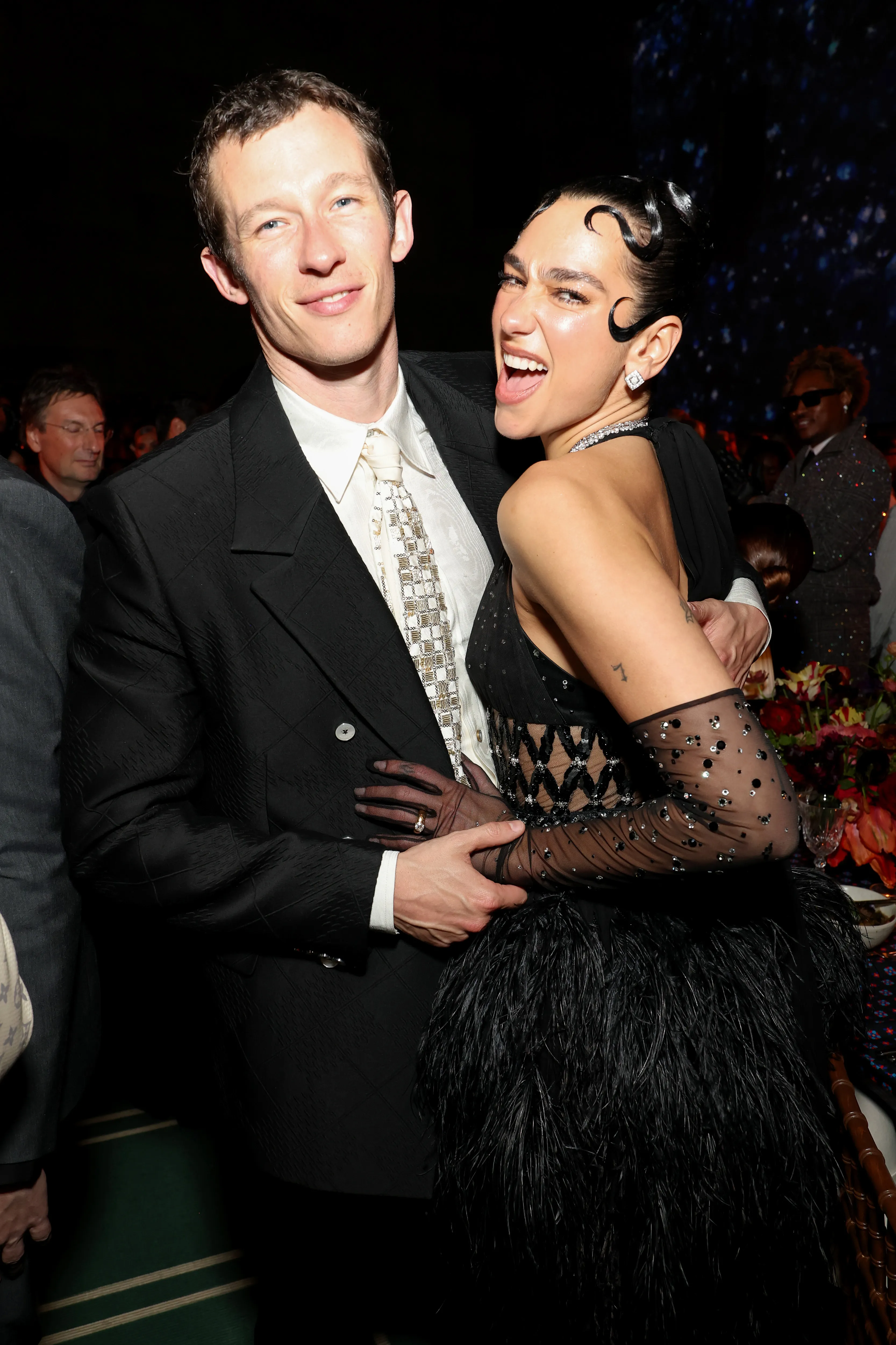 Callum Turner and Dua Lipa at the 2025 Met Gala