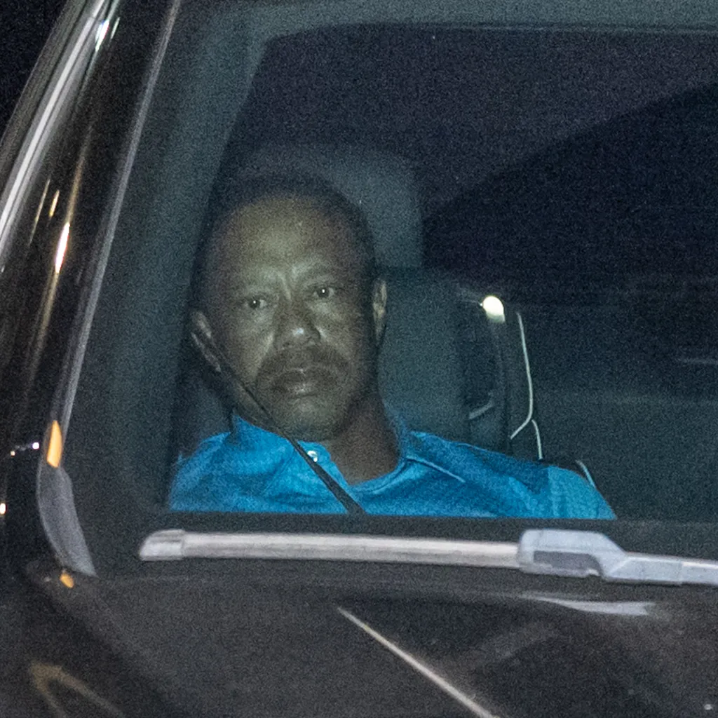 Tiger Woods leaving the Martin County Sheriff’s Office after a DUI arrest.