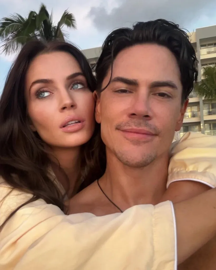 Tom Sandoval and Victoria Lee Robinson pose for a selfie.