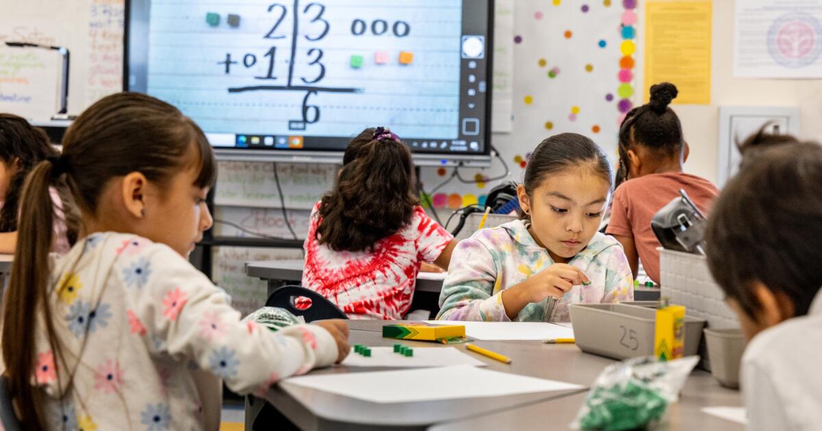 California may soon test children on math as early as kindergarten in effort to curb dismal scores