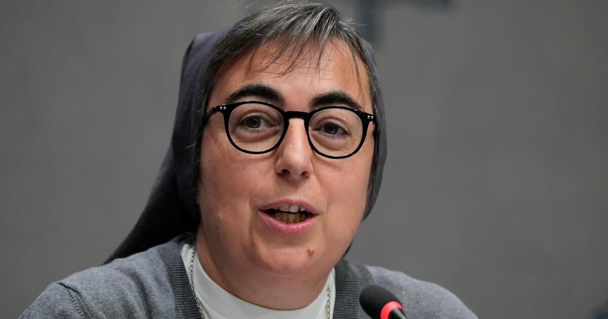 Pope promotes Italian nun to top migrant role in his first major appointment of a woman to Holy See