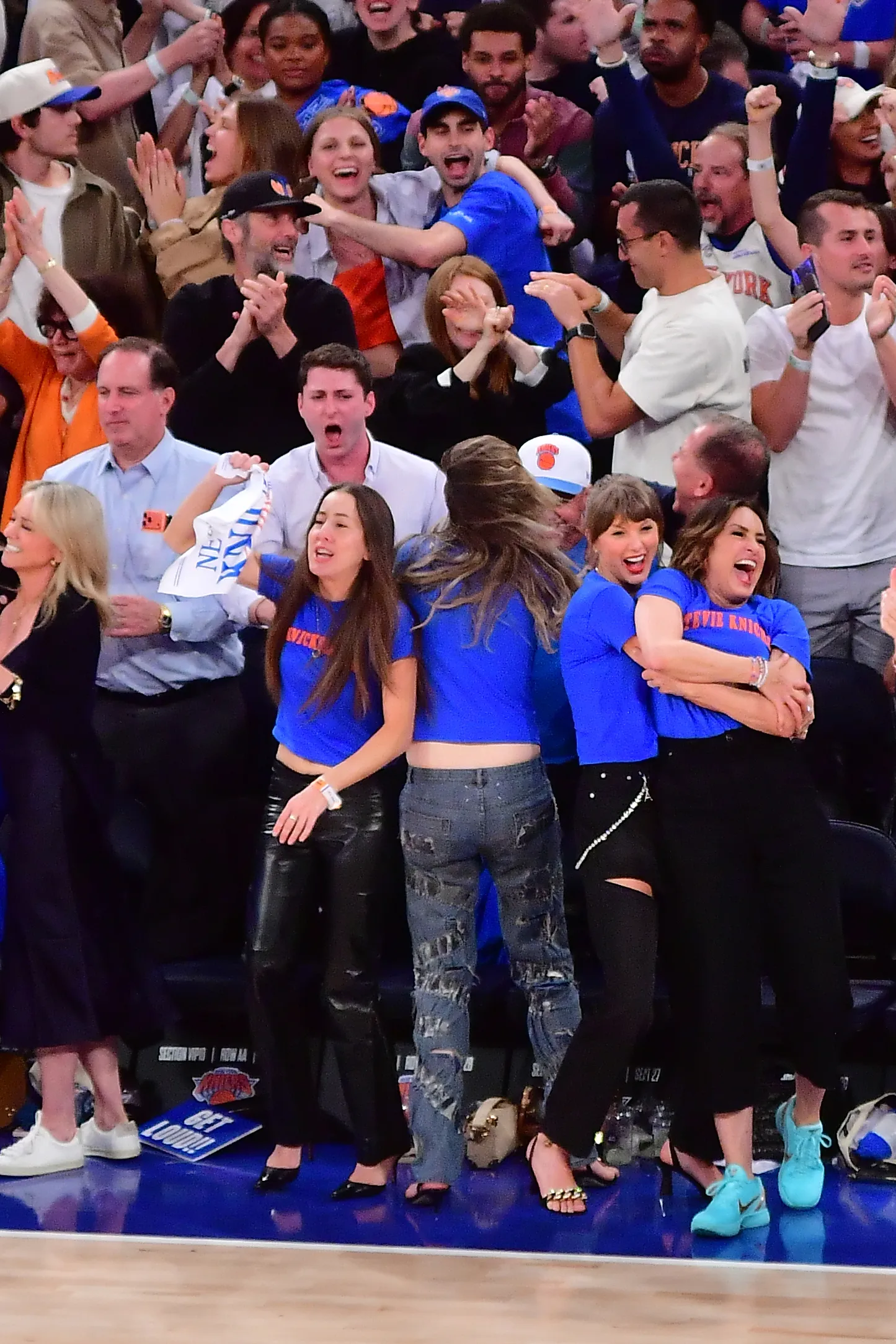 Alana Haim, Taylor Swift, Este Haim and Mariska Hargitay at NBA Finals 2026