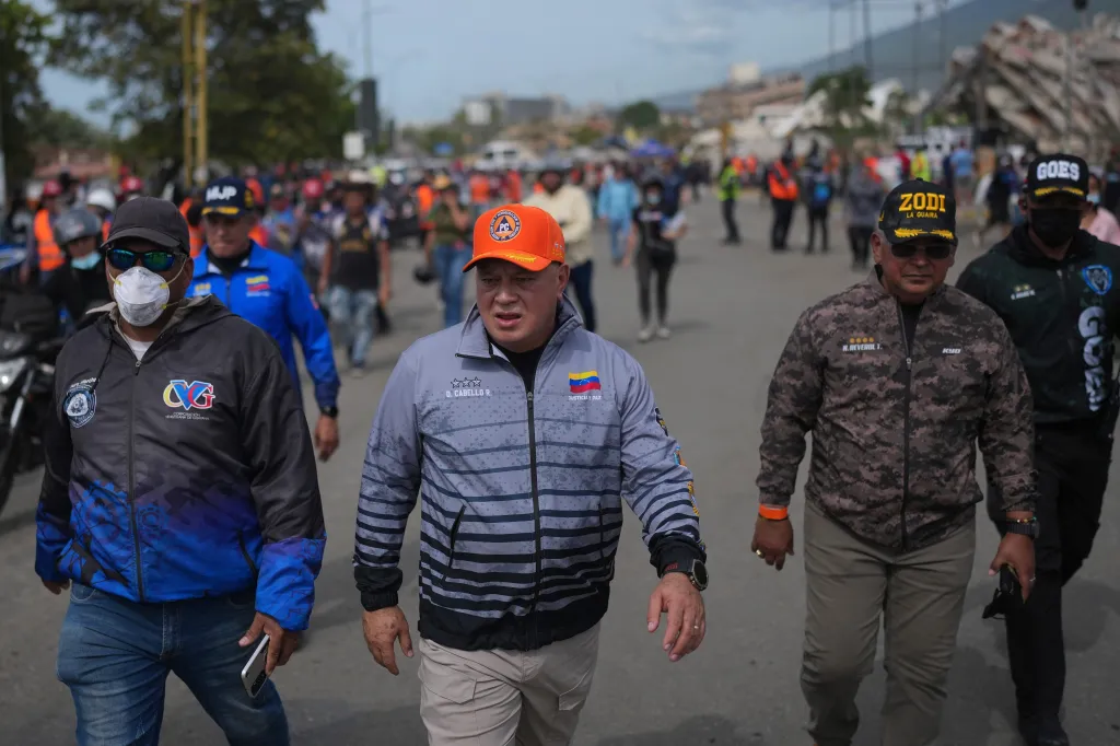 US rescue workers in Caraballeda, Venezuela, following twin earthquakes.