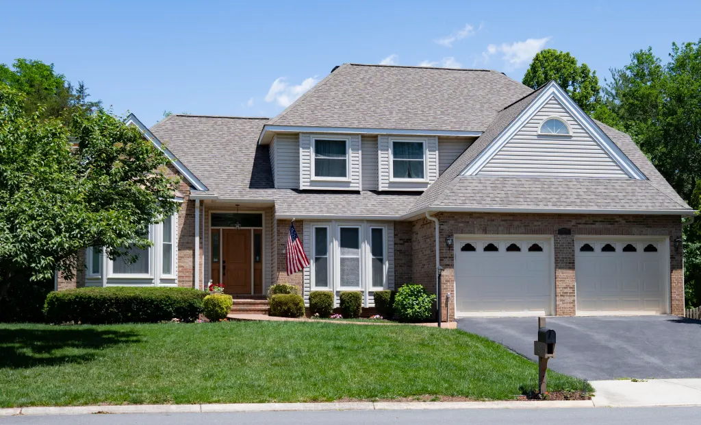View of David Rush's house in Ashburn, VA, where the FBI raided his Virginia home.