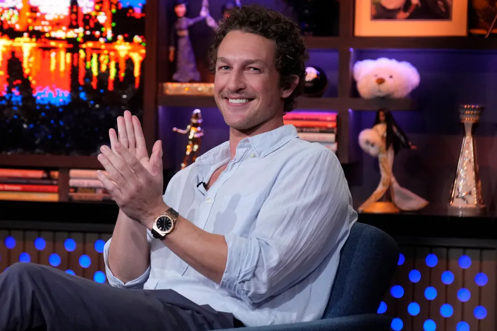 Ben Waddell clapping on "Watch What Happens Live With Andy Cohen".
