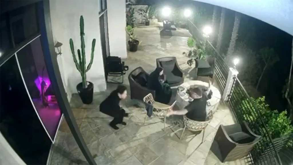 Tom Sandoval shoves Victoria's dad into a lit firepit.