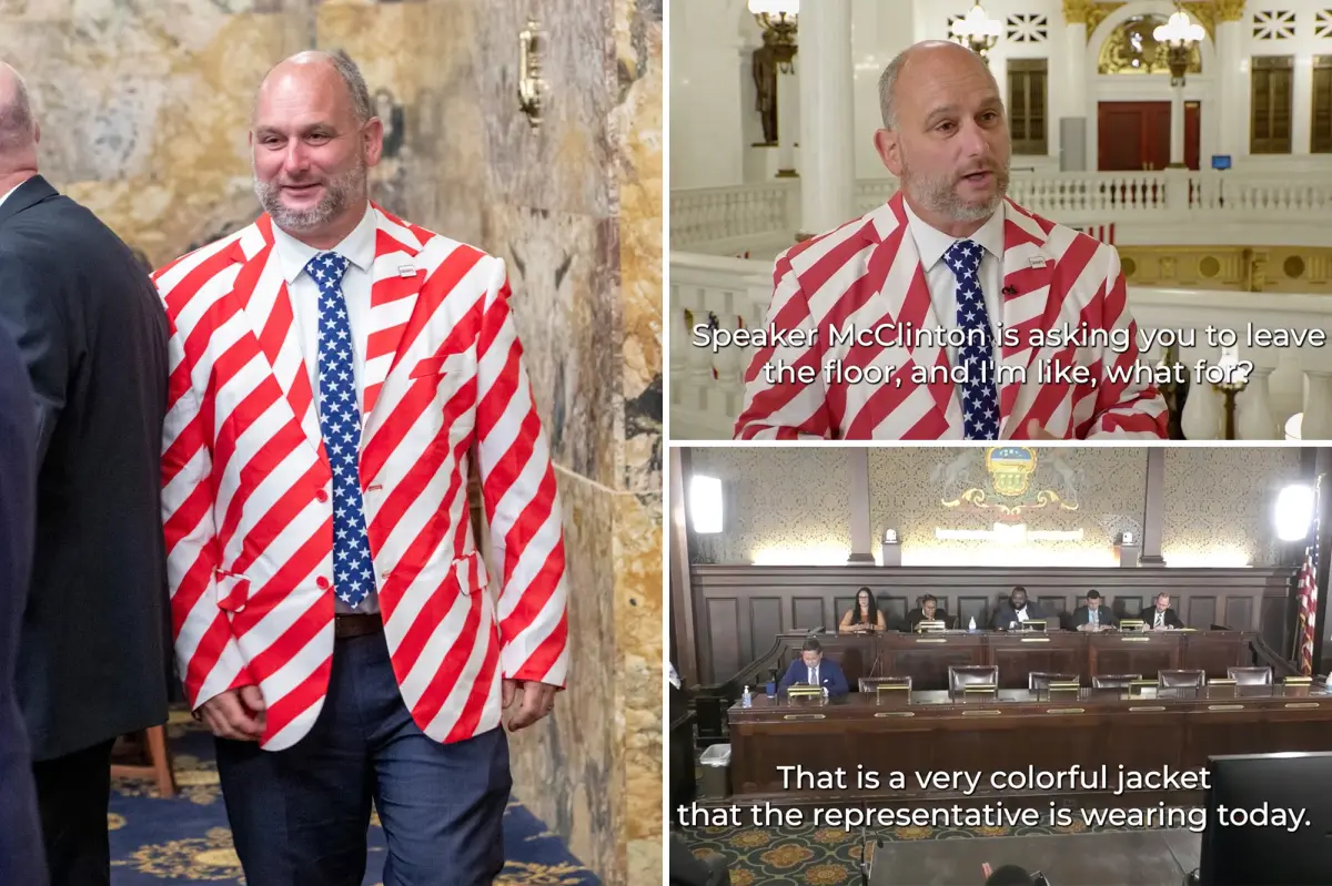 Pennsylvania state Rep. Eric Davanzo says he was kicked off House floor over ‘patriotic’ suit ahead of America 250