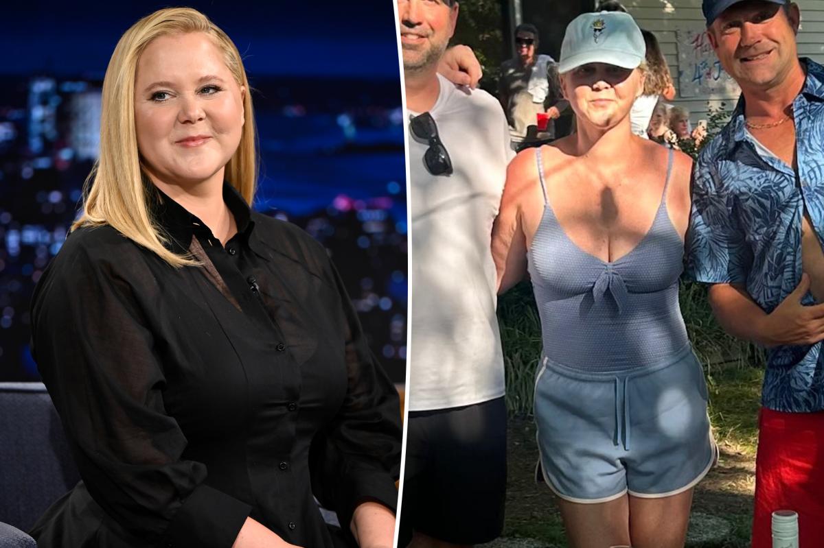Amy Schumer flaunts trim figure in swimwear for July 4th holiday after opening up about weight loss journey