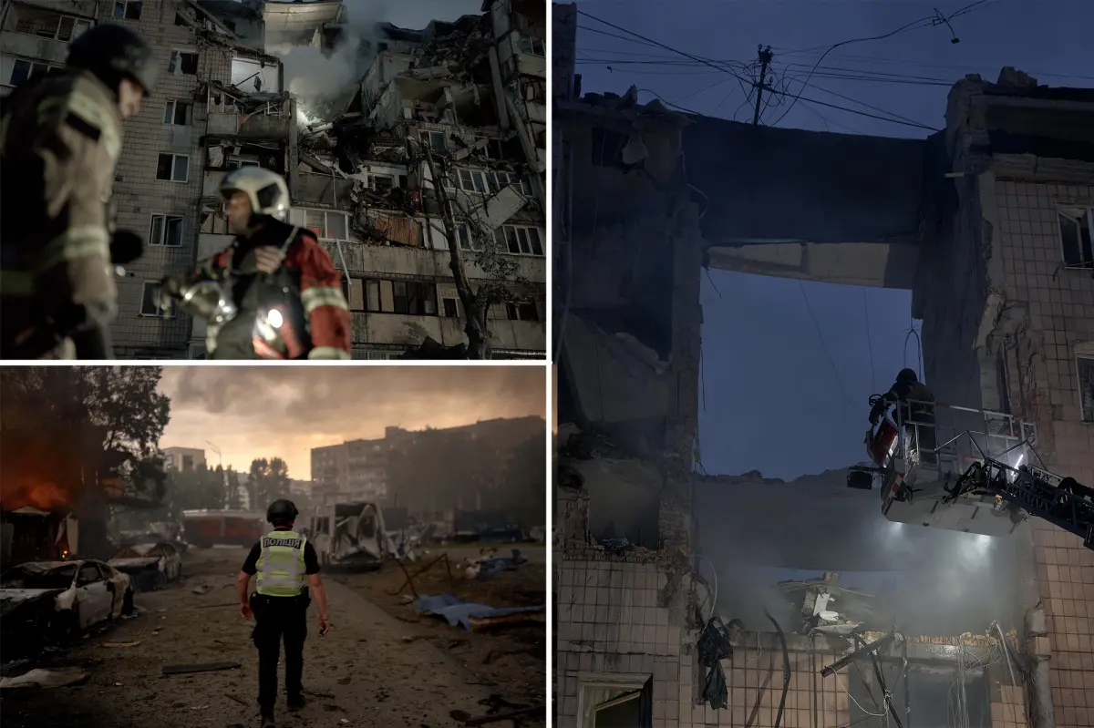 Russian missile and drone attack on Ukraine’s capital kills at least 7