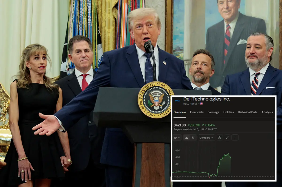 Dell stock jumps after Trump tells Americans, ‘Go out and buy a Dell computer’
