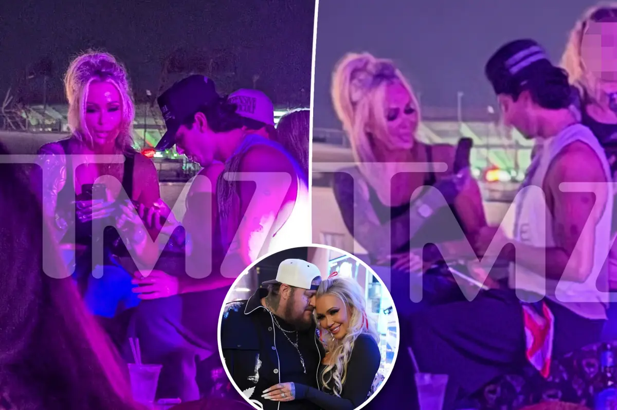 Bunnie Xo, 46, hangs out with reality star Dylan Wolf, 24, one day after makeout at Jelly Roll’s bar