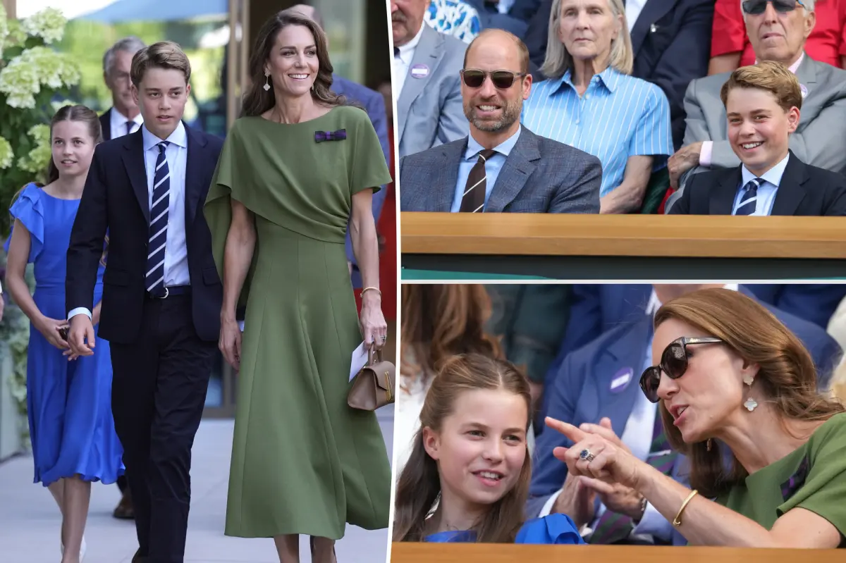 Prince George and Princess Charlotte make surprise appearance with Kate Middleton and Prince William at Wimbledon 2026