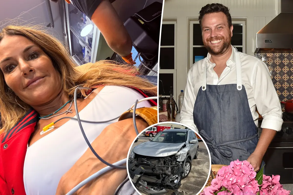 Kelly Bensimon  and celebrity chef ‘lucky to be alive’ after terrifying head-on crash in Florida Uber