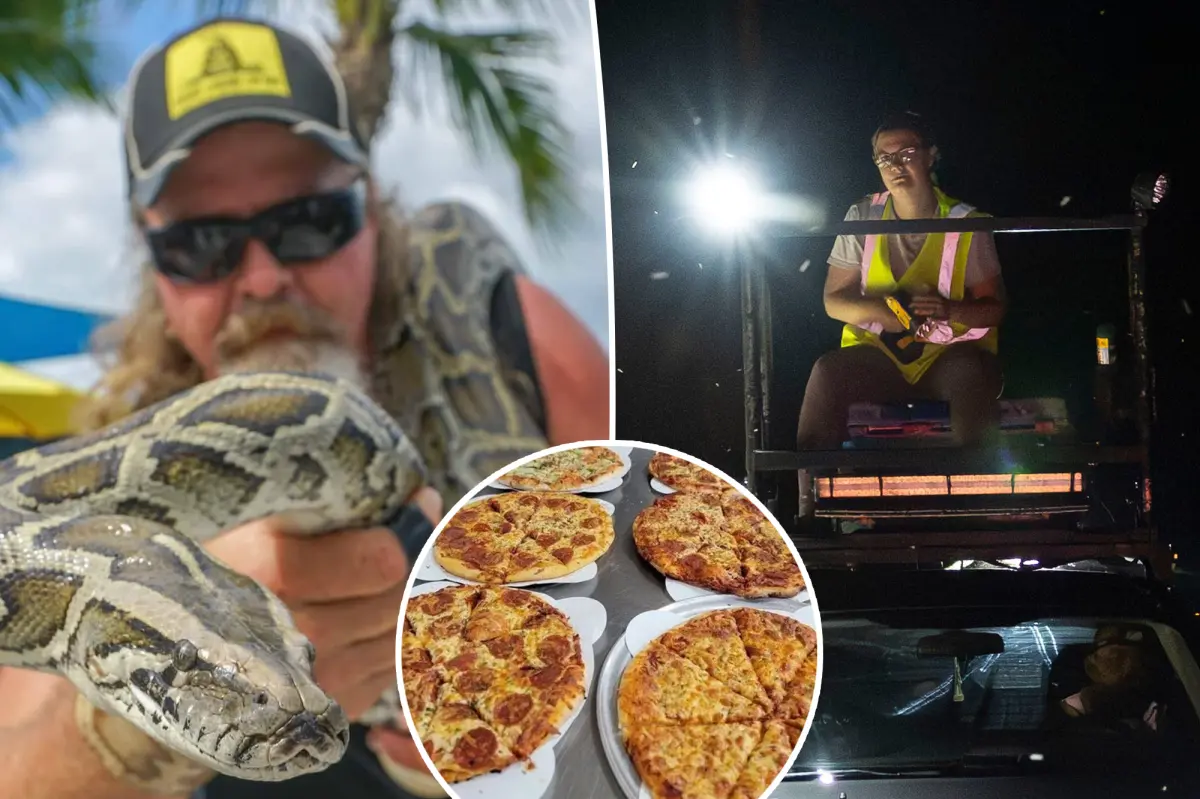 Pizza for pythons: Florida restaurant owner gives away free pies in exchange for dead snakes