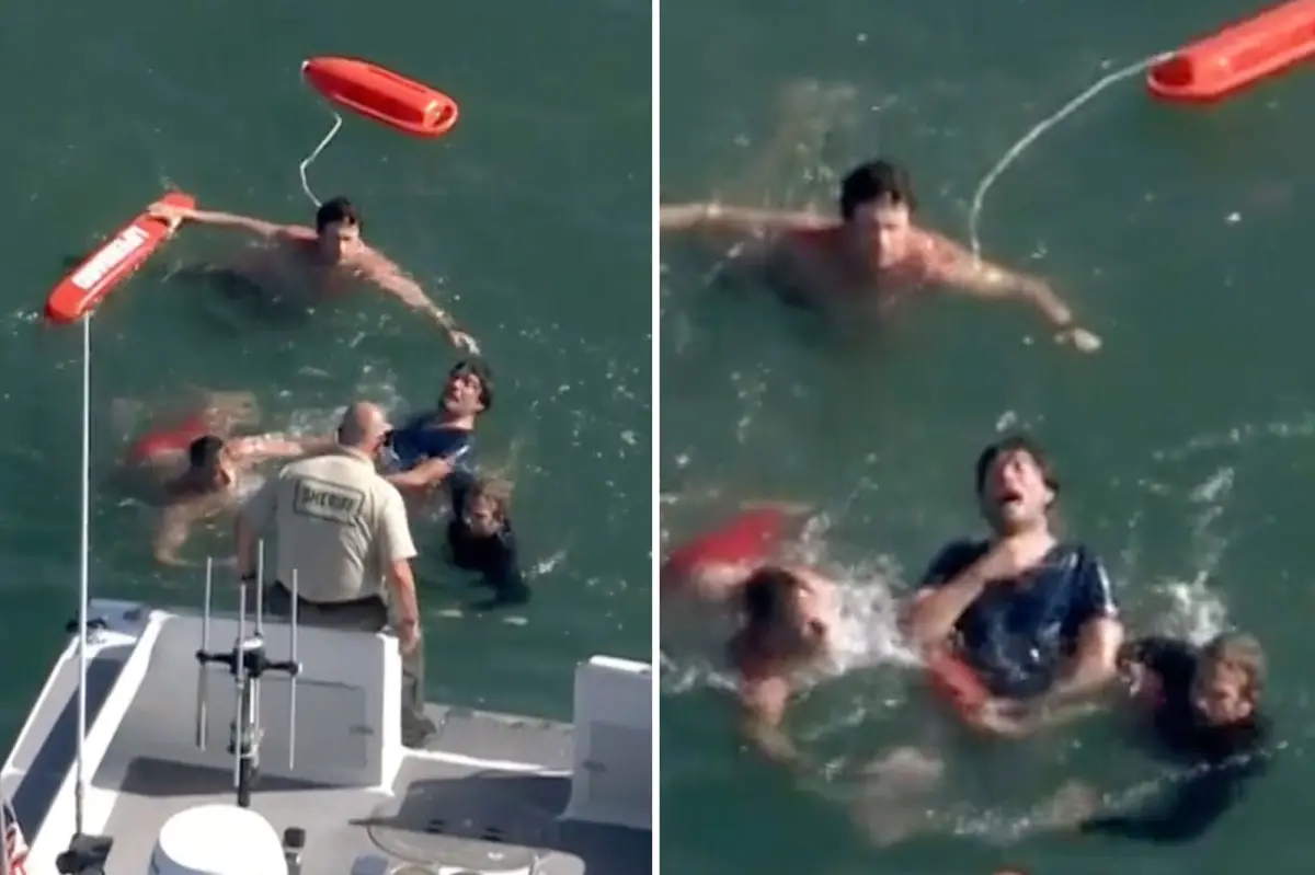 Slippery suspect escapes into ocean while fleeing police during wild LA chase