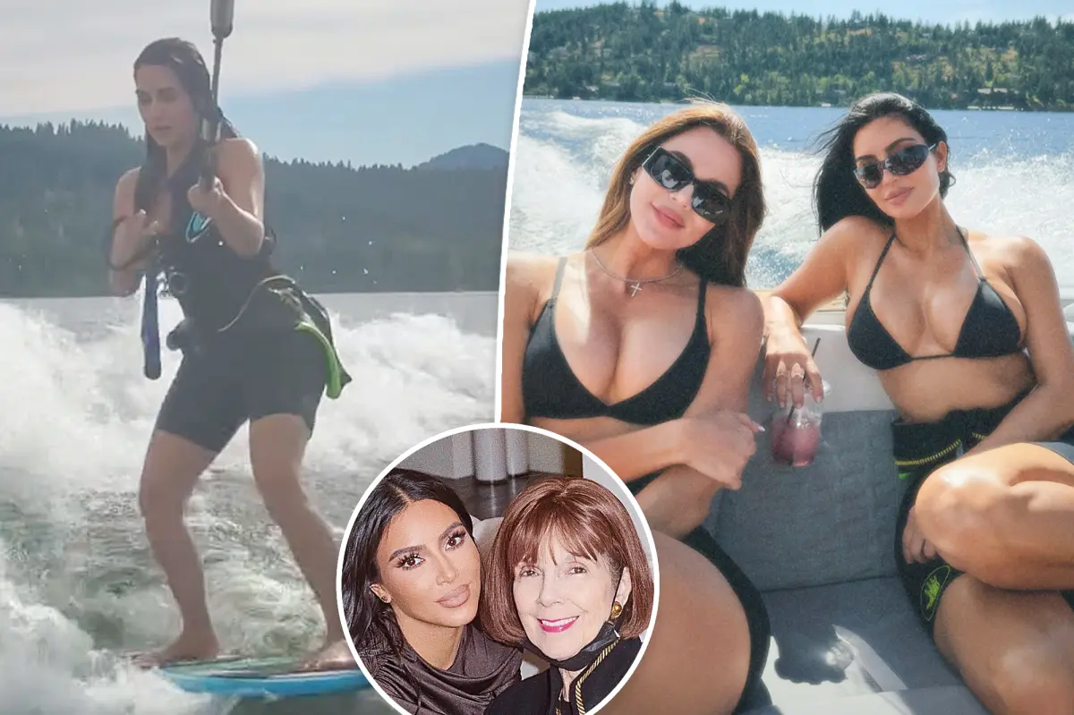 Kim Kardashian clarifies timing of vacation photos after grandma Mary Jo ‘MJ’ Campbell’s death