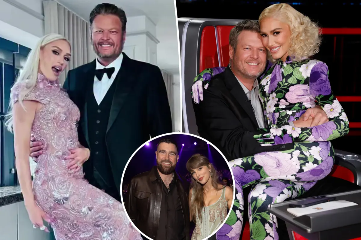 Did Gwen Stefani and Blake Shelton celebrate their 5-year anniversary at Taylor Swift and Travis Kelce’s wedding? Fans think so