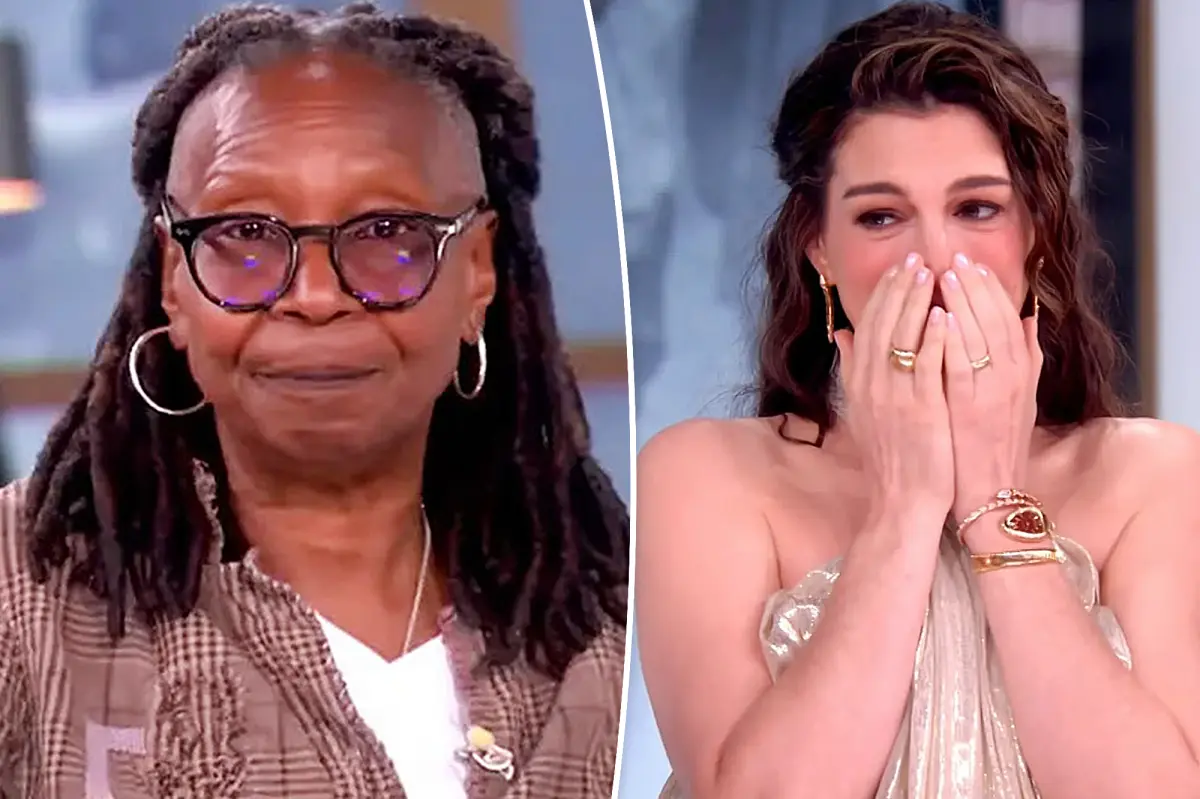 Whoopi Goldberg brings pregnant Anne Hathaway to tears with emotional statement on ‘The View’