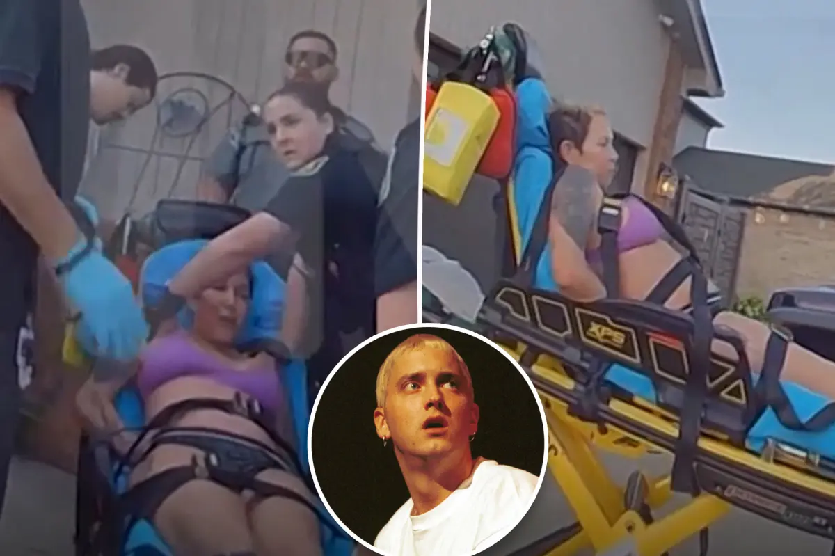 Eminem’s ex-wife, Kim Scott, hurls expletives at cops in tense body cam footage following suicide attempt