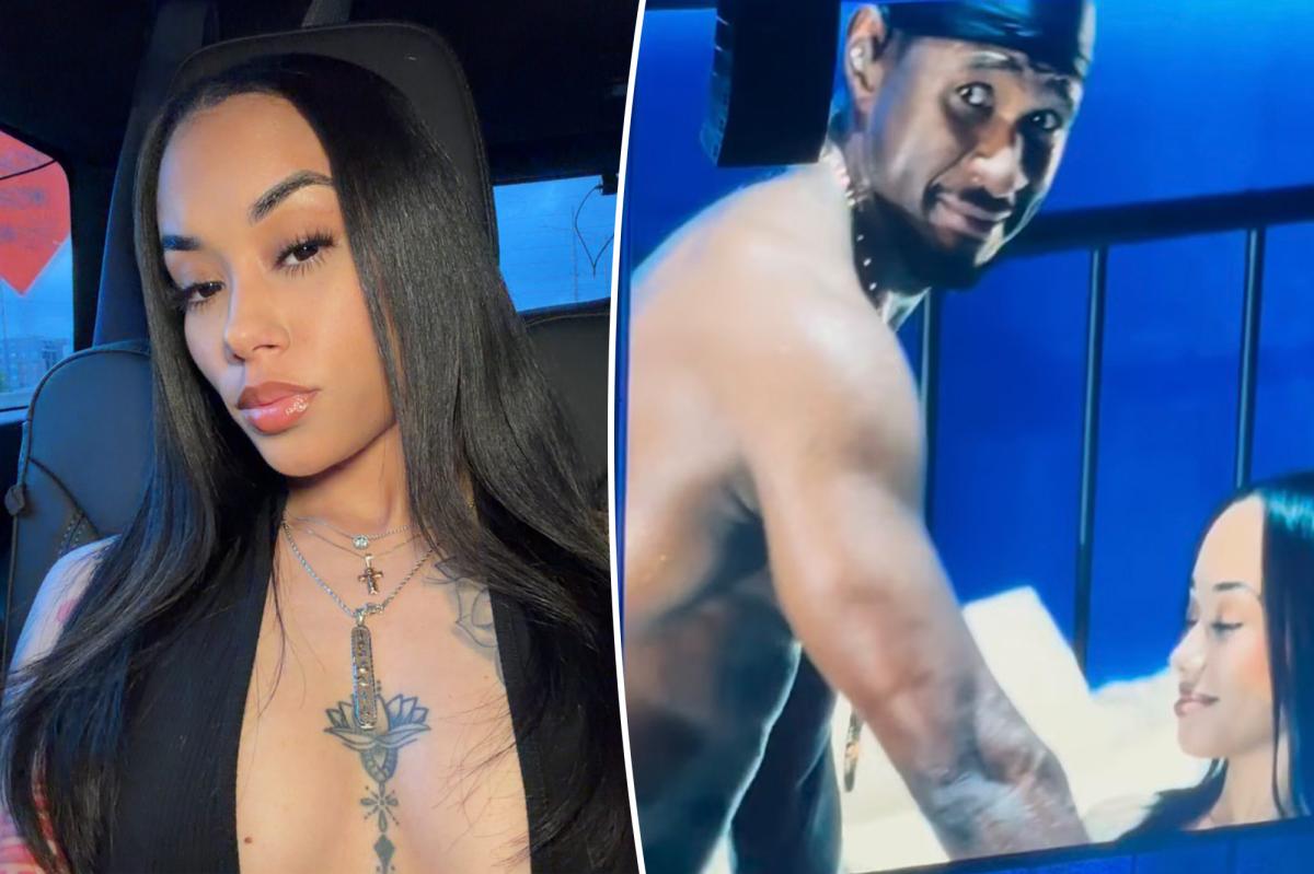 Usher boots fan off stage after her painfully awkward response to his seductive dance moves
