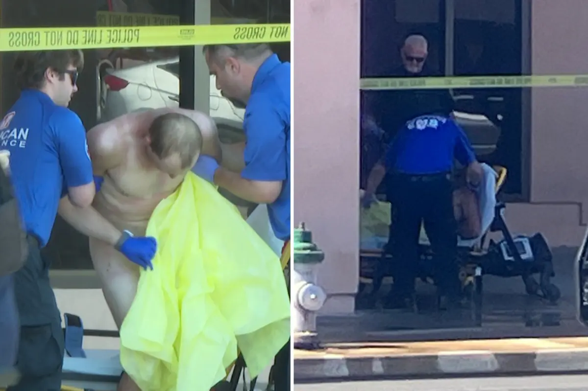 Naked man caught peering through ceiling after hiding at California plasma donation center