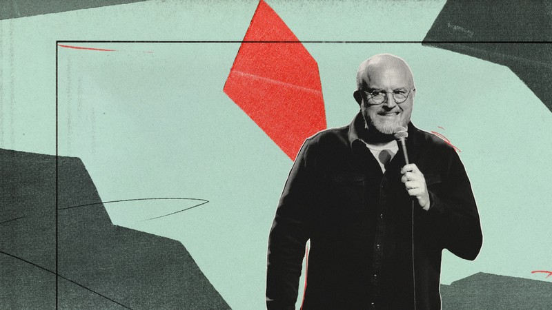 An illustration of Louis C.K.