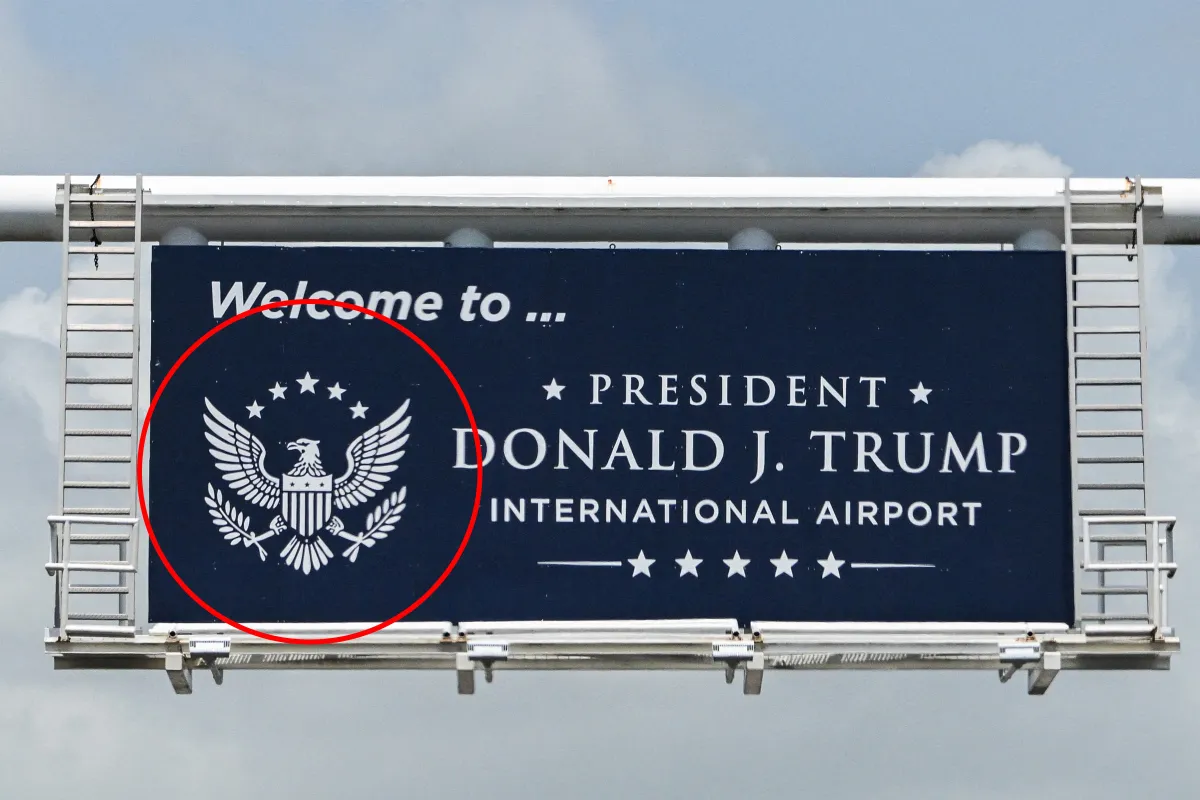 The Logo for Donald Trump International Airport Appears to Be AI Slop