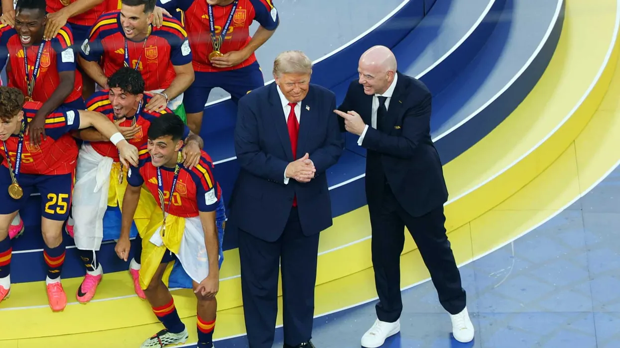 Hot mic catches broadcaster mystified by Trump’s World Cup stunt: ‘Edit him out of that’
