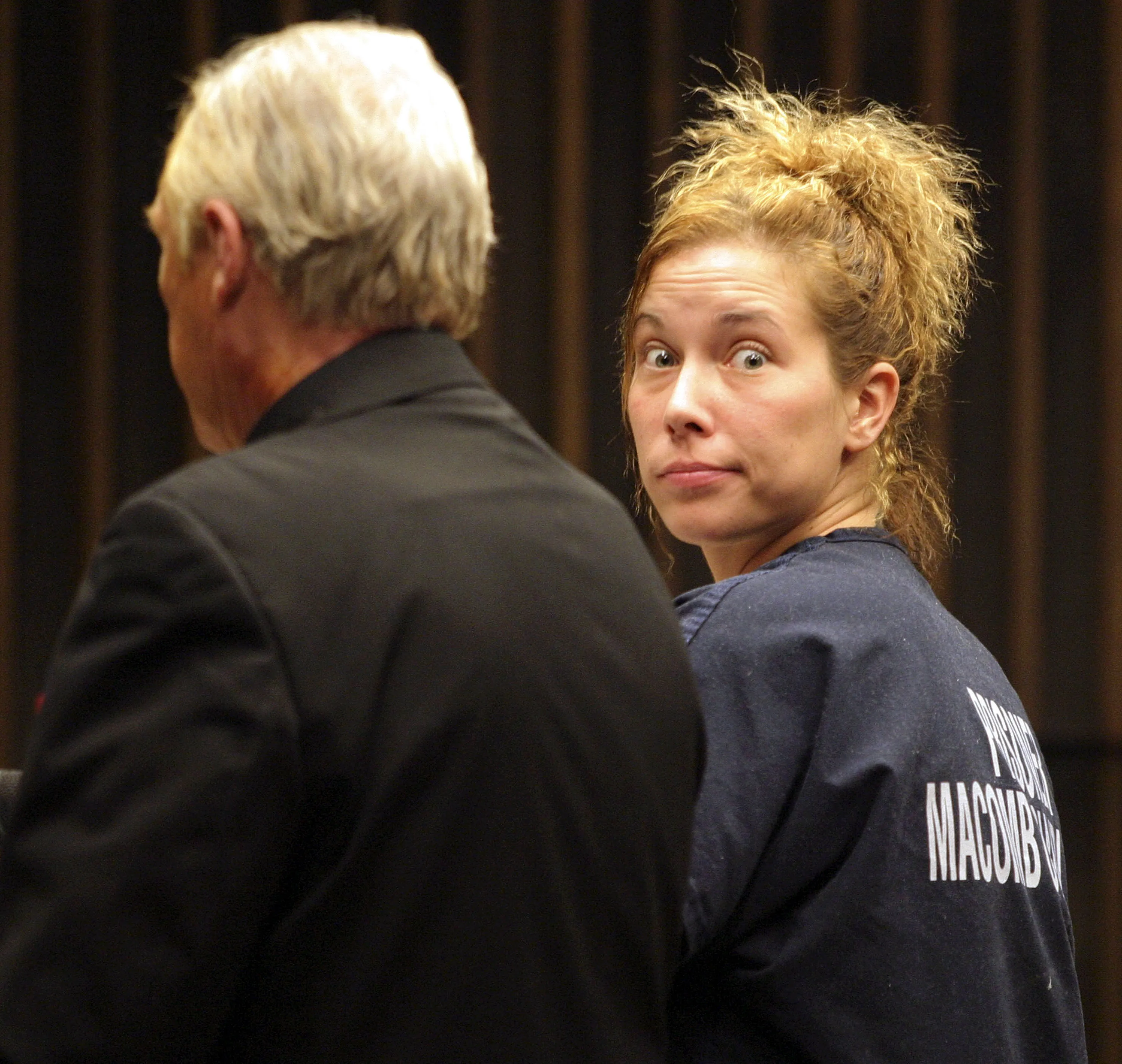 Kimberly Mathers, Eminem's ex-wife, appears in court for violating probation on drug charges.