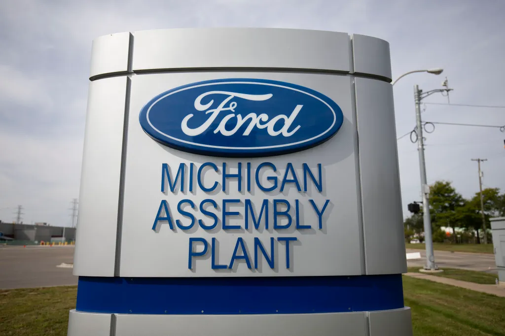 Ford's Michigan Assembly Plant in Wayne, Mich., where several workers were fired over alleged self-checkout snack thefts before some were later reinstated.