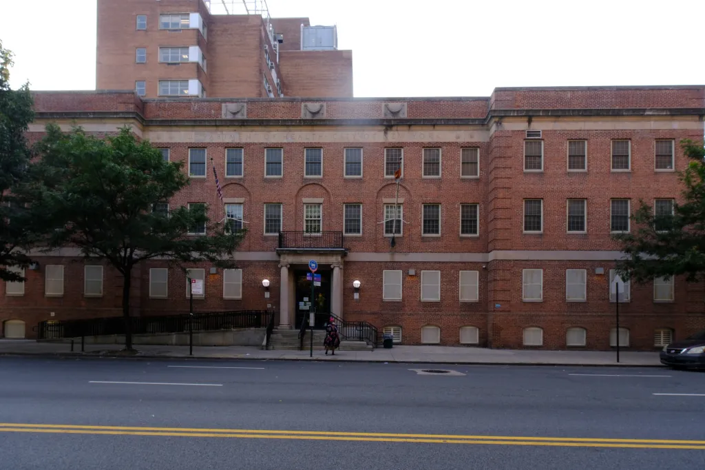 Partial view of the NYC Health Department Central Harlem Sexual Health Clinic.