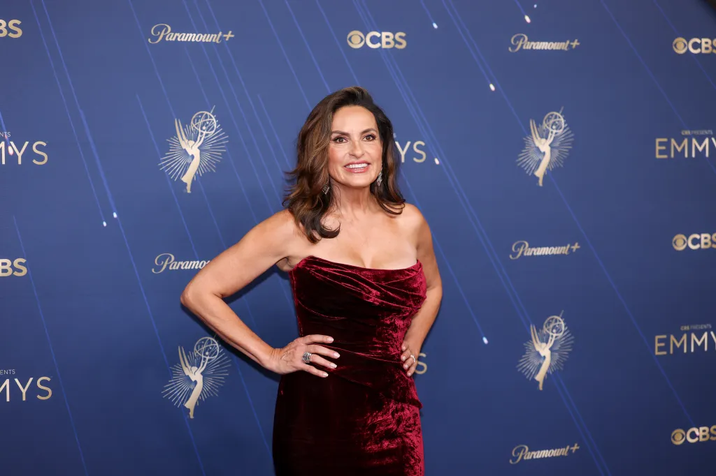 Mariska Hargitay on the red carpet at the 77th Primetime Emmy Awards.