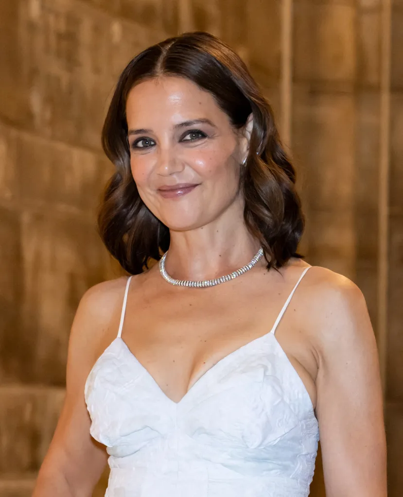Actress Katie Holmes smiles at the 2026 American Ballet Theatre Spring Gala.