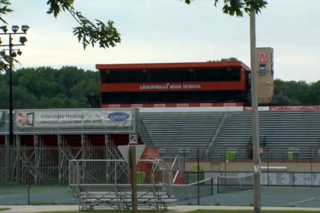 The Arrowhead High School stadium and tennis courts.