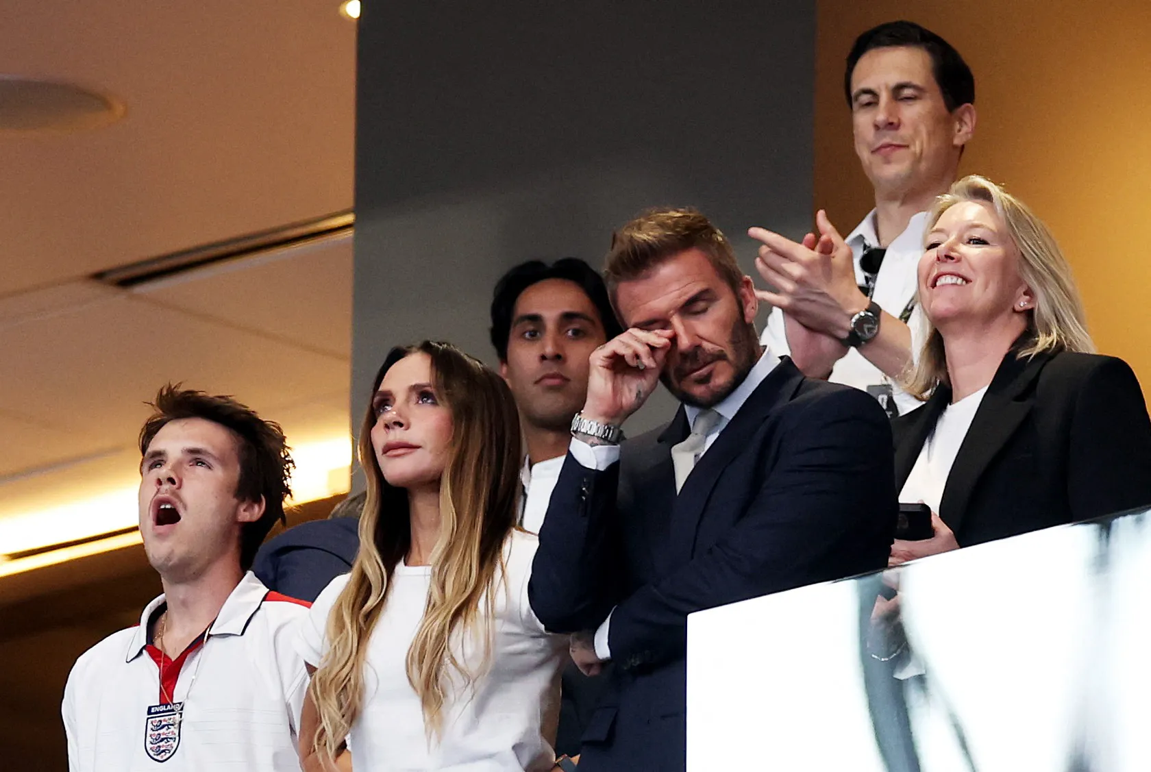 David Beckham at the World Cup semifinals