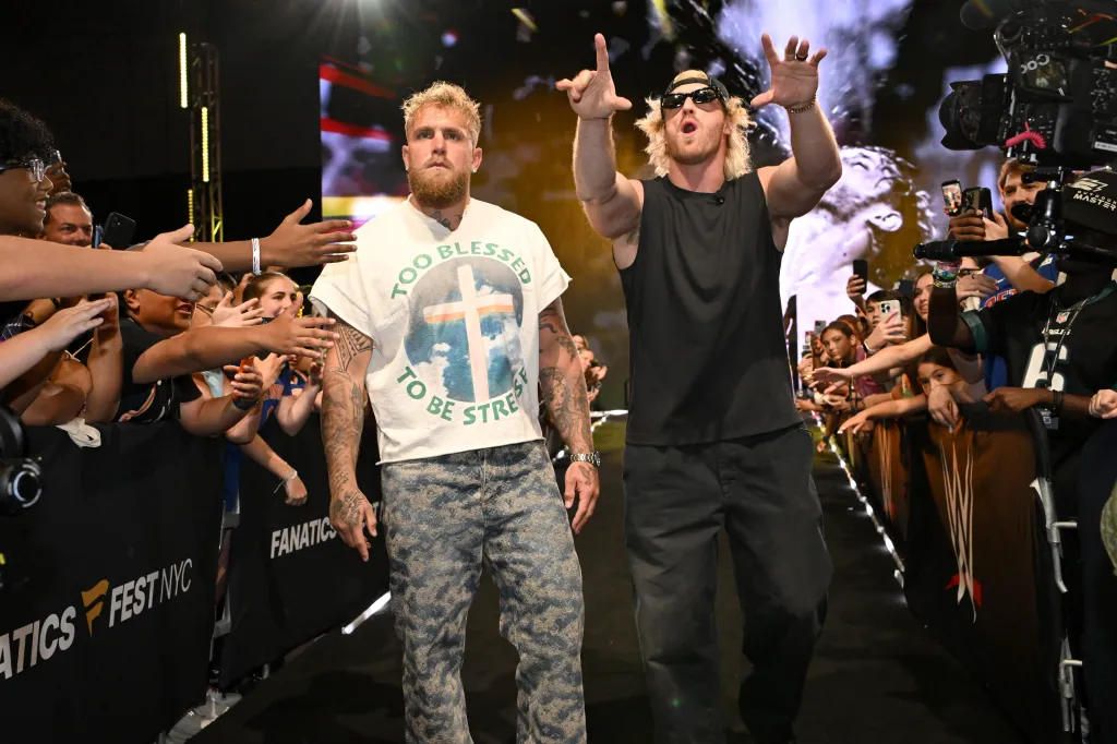 Jake Paul and Logan Paul at Day 2 of the 3rd Fanatics Fest NYC 2026